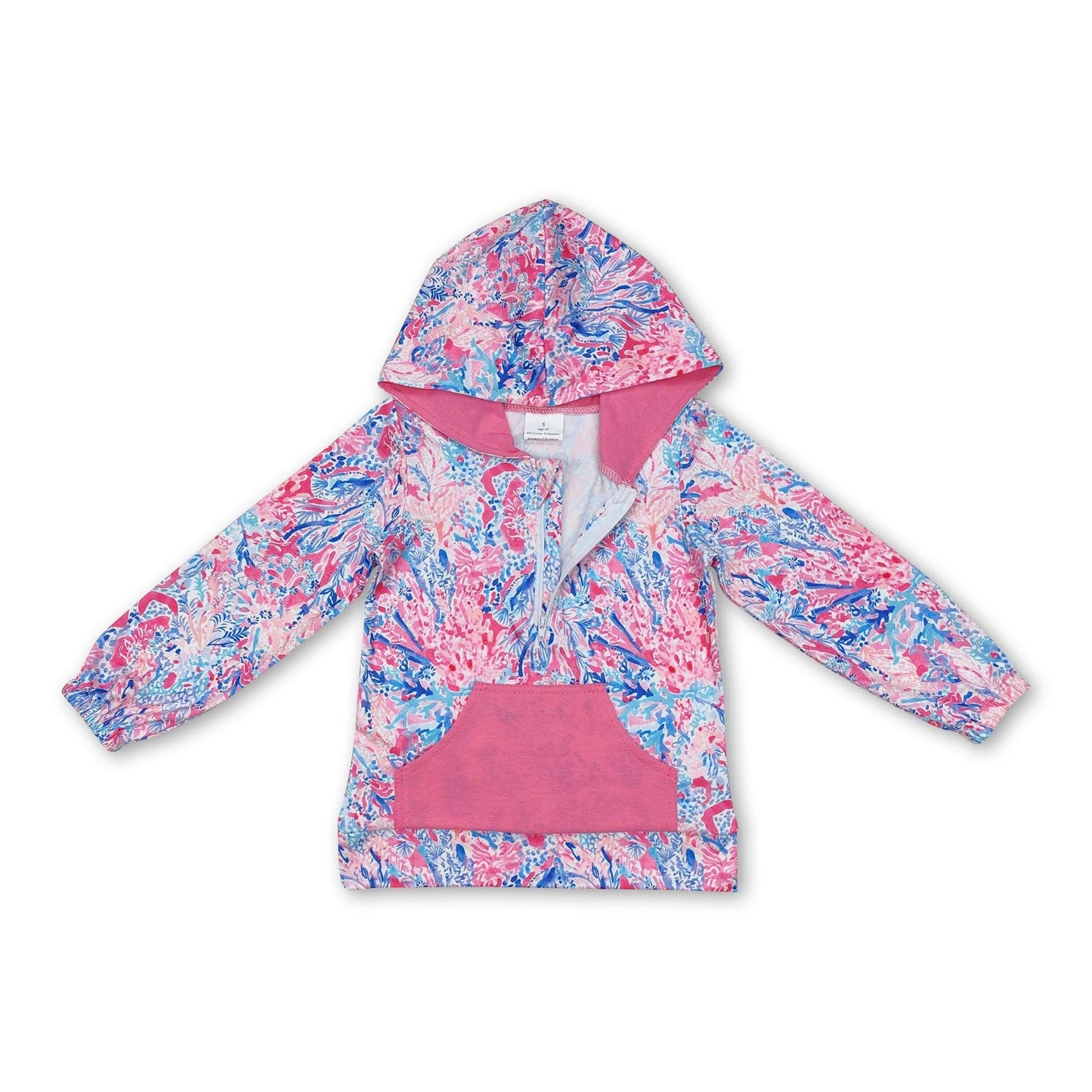 Hot Pink Watercolor Pull Over - 1 Left in Stock! Size 2T