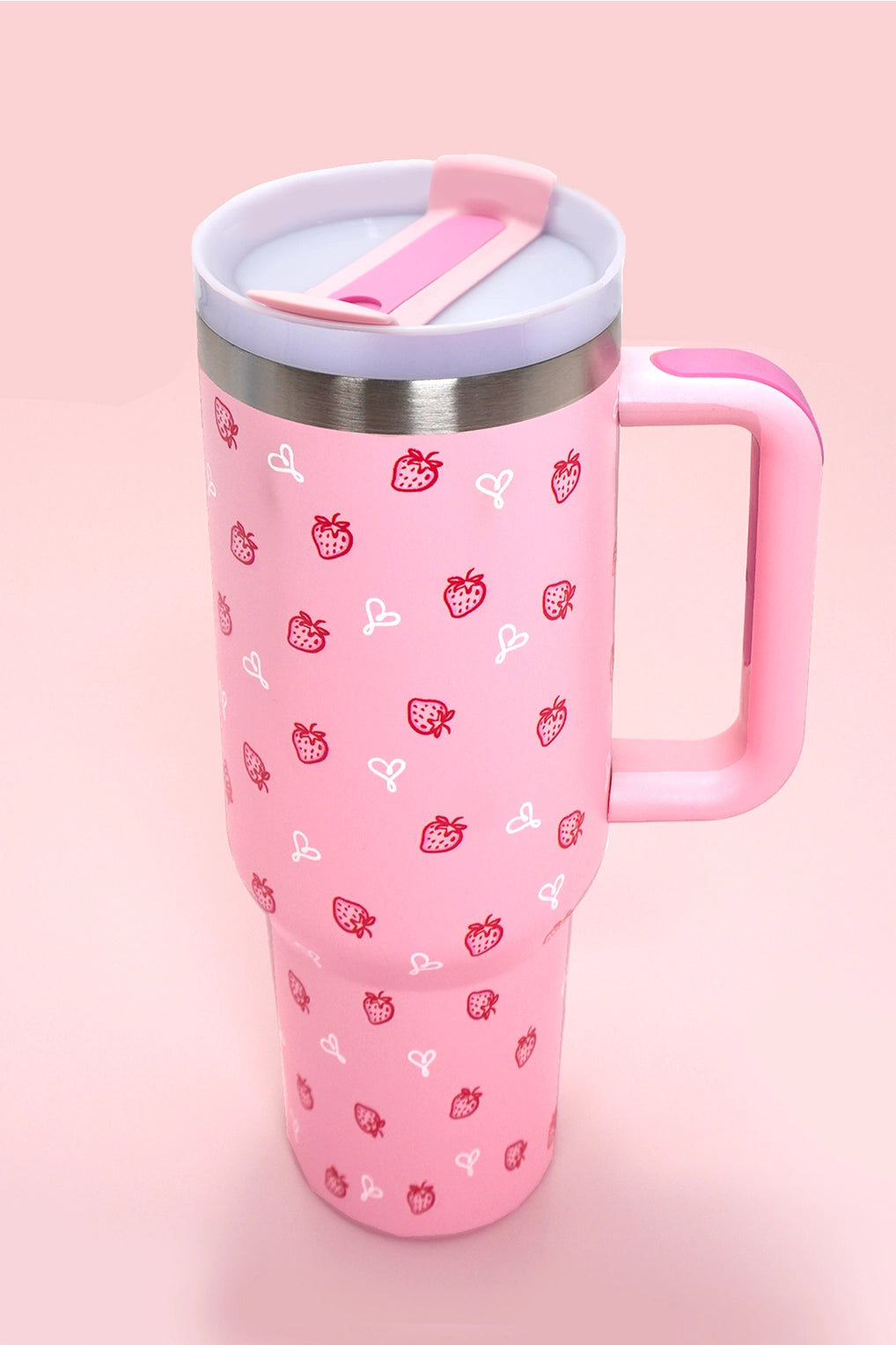 40 oz Straw Tumbler Strawberry