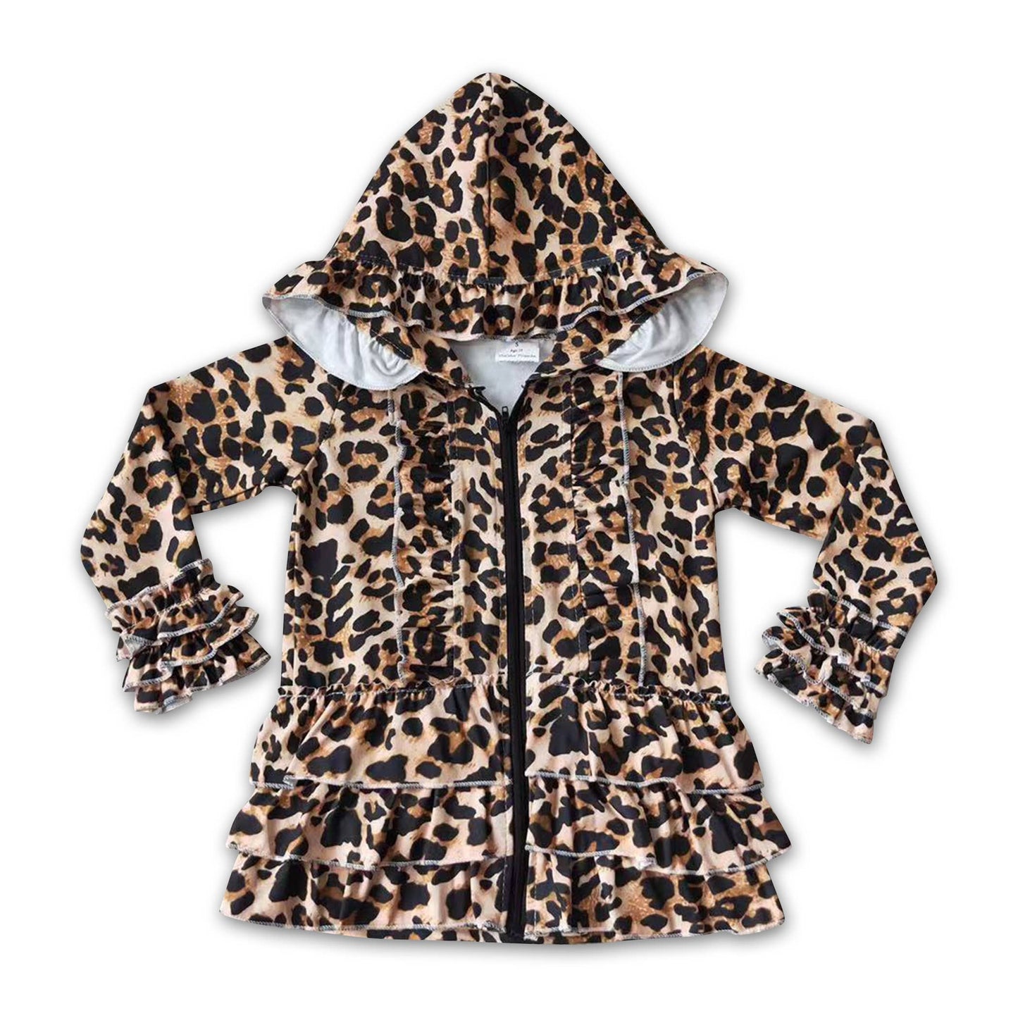 Girl Leopard Hoodie: 2T