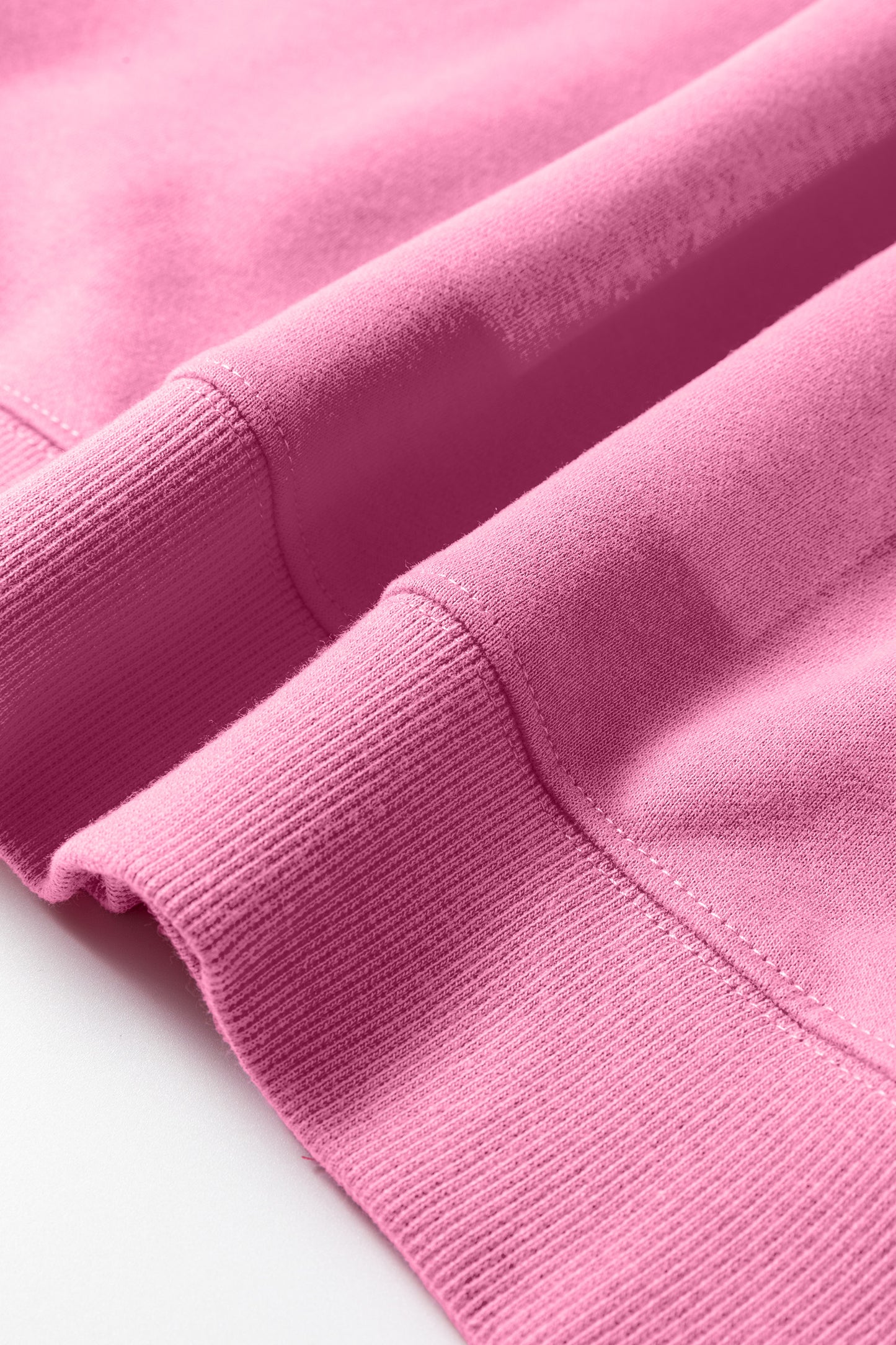 Bright Pink Oversize Blessed Embroidered Mock Neck Sweatshirt