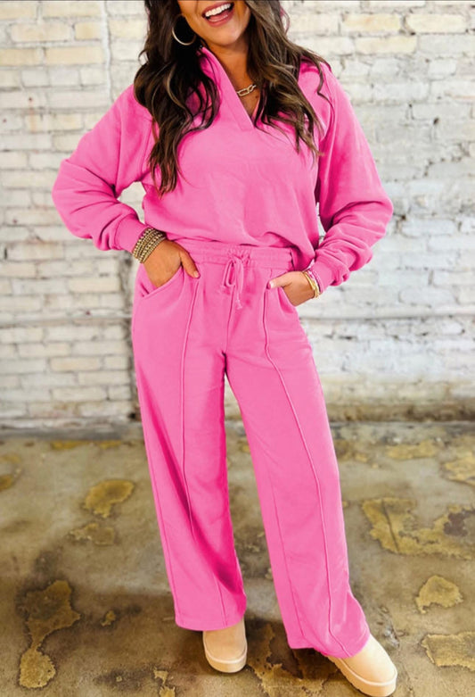 Pink Lounge Wear Set