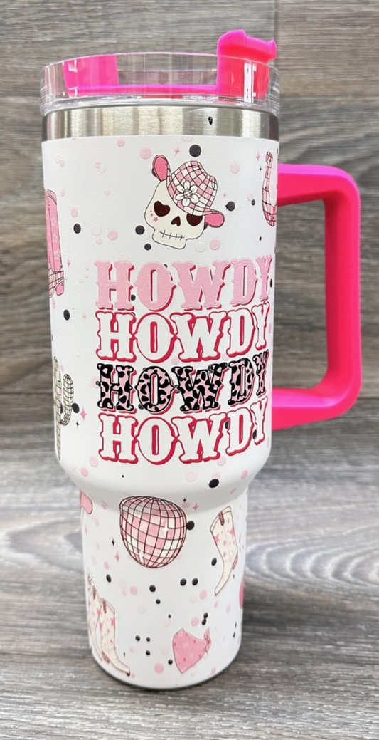 Southern Disco Styled Howdy Tumbler