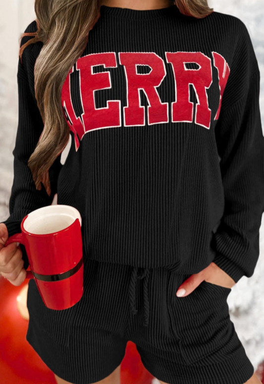 "MERRY"  Lounge Set Holiday Version