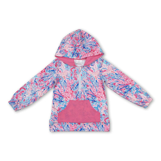 Hot Pink Watercolor Pull Over - 1 Left in Stock! Size 2T