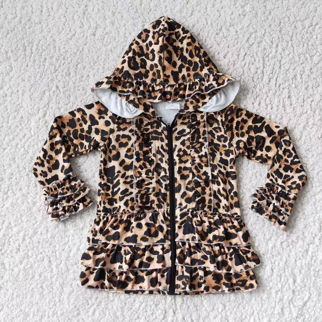 Girl Leopard Hoodie: 2T