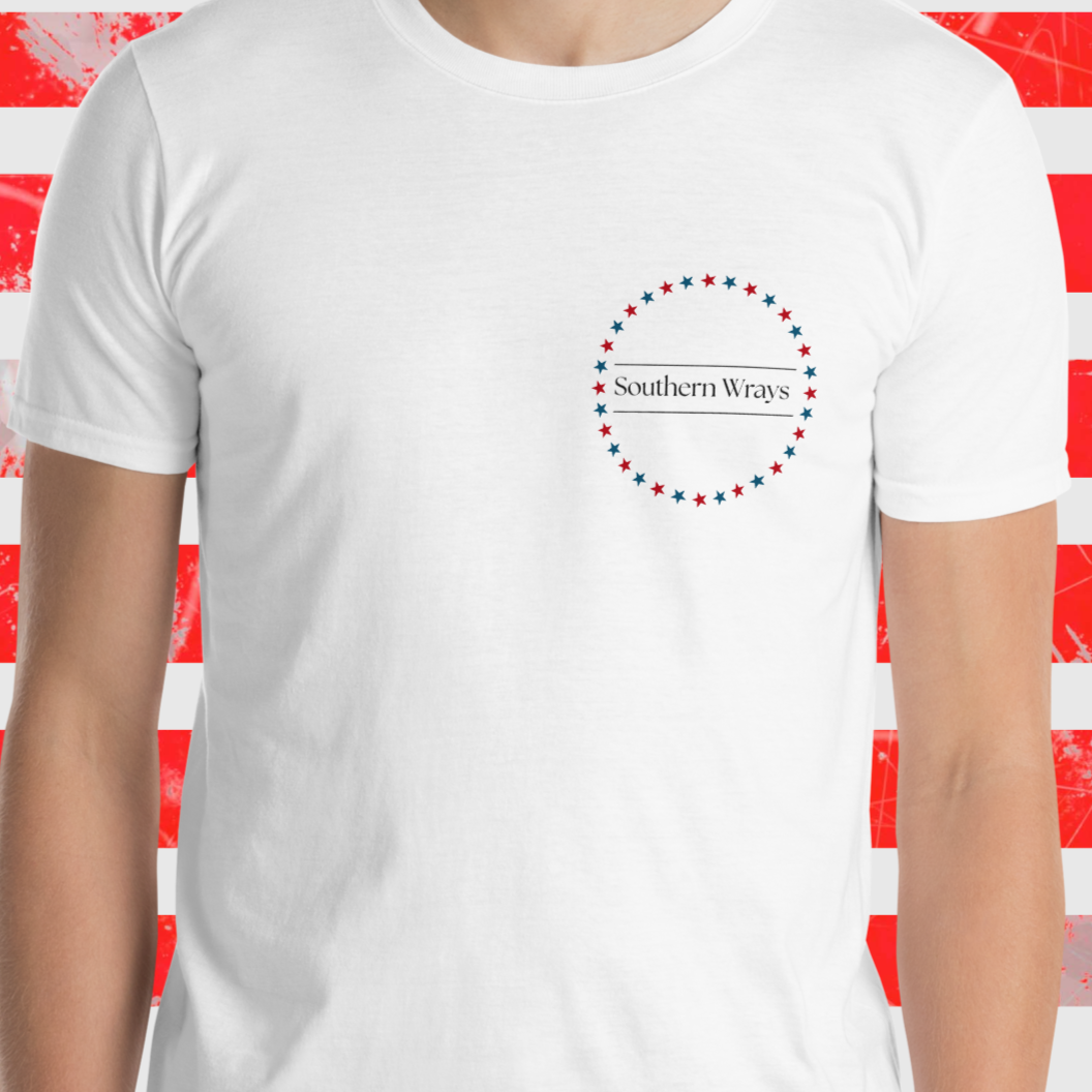 Womens Fourth of July Bow Tee